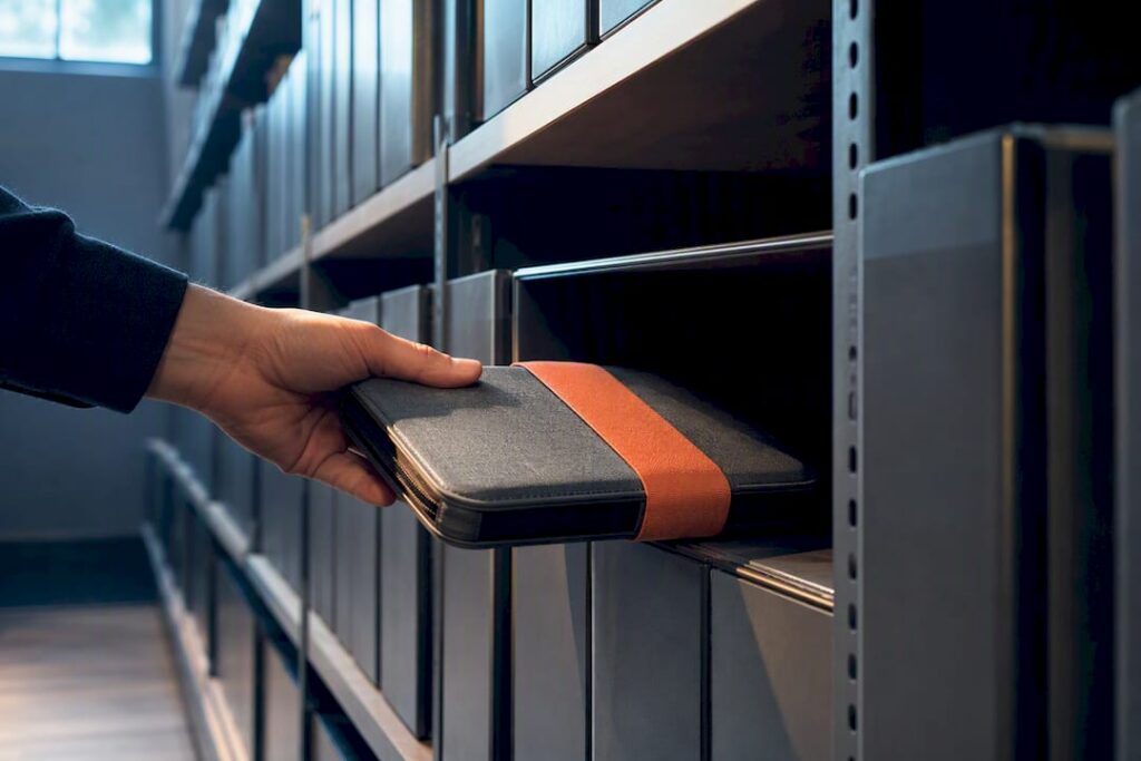 Organized audio project archive storage