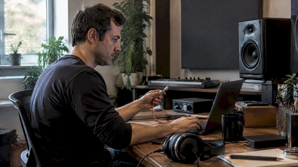Engineer reviewing final file access